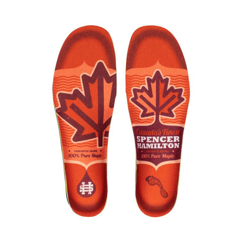 Remind Insoles Medic Impact 6mm Mid-High Arch Spencer Hamilton Maple Syrup Insoles