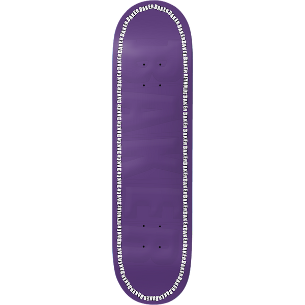 Baker Andrew Reynolds Edge Purple Embossed Skateboard Deck 8.475