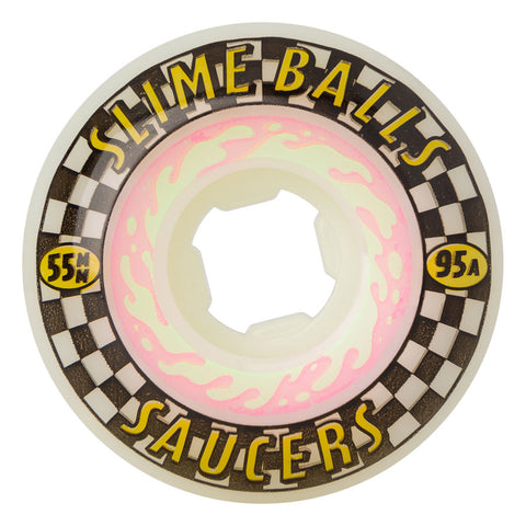 Slime Balls Saucers 95a Skateboard Wheels 55mm