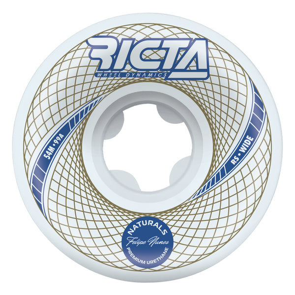Ricta Nunes Vortex Naturals White Wide 99a Skateboard Wheels 54mm 01