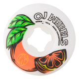 OJ From Concentrate White Orange Hardline 101a Skateboard Wheels 53mm