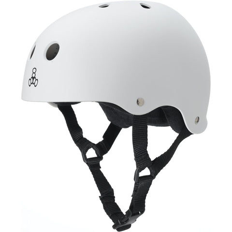 Triple 8 Sweatsaver Helmet White Rubber 01