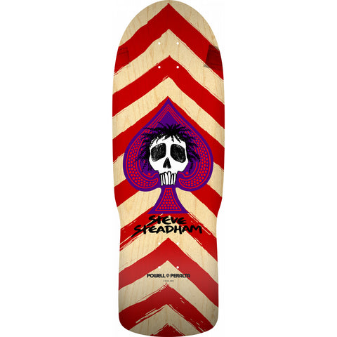Powell Peralta Steadham Spade Red/Natural Skateboard Deck 10 x 30.125