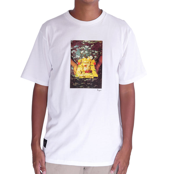 Preduce X Kanrapee Raw Thai War Game T-Shirt White