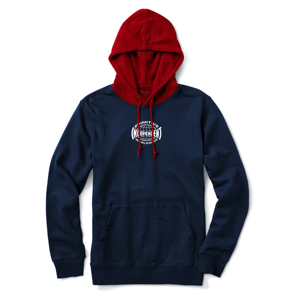 Primitive x Independent Global Two-Tone Hoodie Navy