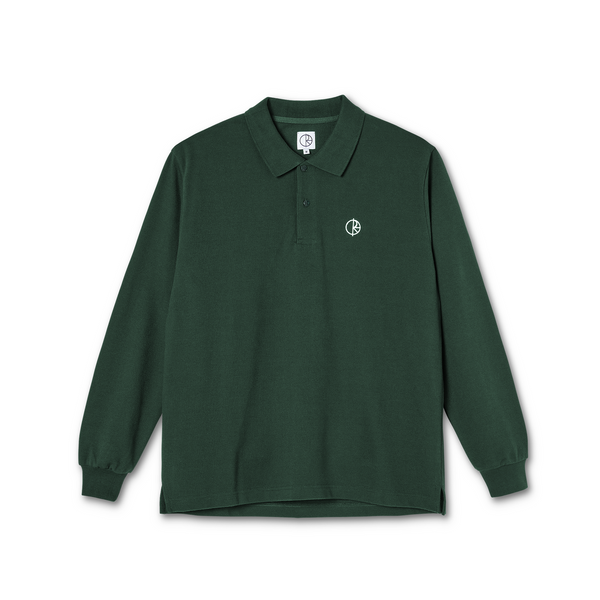 Polar Polo Longleeve Shirt Dark Green 01