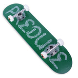 Preduce TRK Logo Leaves Green/White Skateboard Complete 8.0" x 32"