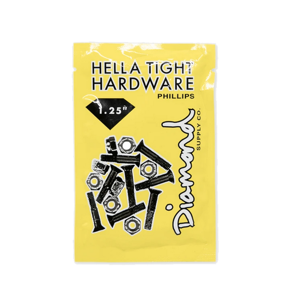 Diamond Hella Tight Phillips Hardware 1.25" Silver