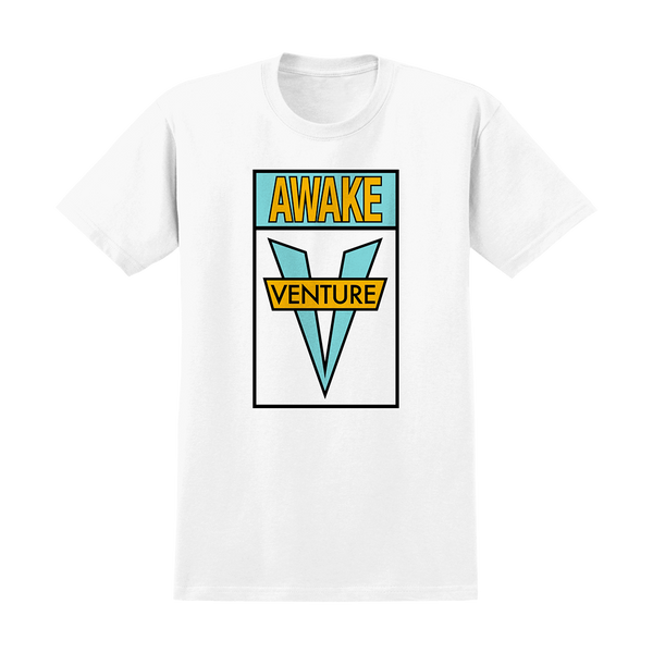 Venture Awake T-Shirt White/Teal