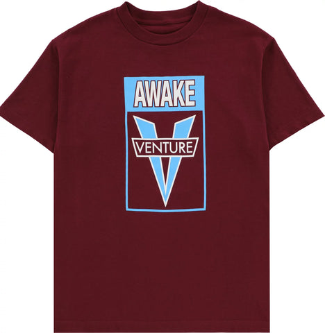Venture Awake T-Shirt Burgundy 01